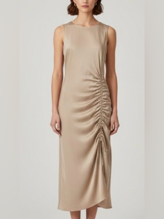 House of Harlow 1960 Dresses & Skirts - House of Harlow 1960 Champagne Ruched Formal Gala Maxi Dress - Large